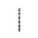 5 - Evelyn 2.00 mm Black and White Diamond Eternity Band 