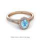 2 - Raisa Desire Oval Cut Blue Topaz and Diamond Halo Engagement Ring 