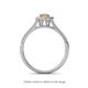 4 - Raisa Desire Oval Cut Citrine and Diamond Halo Engagement Ring 