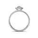 4 - Amaya Desire Oval Cut Aquamarine and Diamond Halo Engagement Ring 