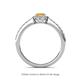 4 - Verna Desire Oval Cut Citrine and Diamond Halo Engagement Ring 