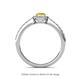 4 - Verna Desire Oval Cut Yellow Sapphire and Diamond Halo Engagement Ring 