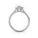 4 - Raisa Desire Oval Cut Aquamarine and Diamond Halo Engagement Ring 