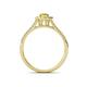 4 - Raisa Desire Oval Cut Yellow Sapphire and Diamond Halo Engagement Ring 