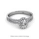 2 - Amaya Desire Oval Cut Diamond Halo Engagement Ring 