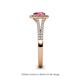 5 - Raisa Desire Pear Cut Pink Tourmaline and Diamond Halo Engagement Ring 
