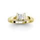 2 - Izna Princess Cut Lab Created White Sapphire Solitaire Engagement Ring 