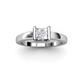 2 - Izna Princess Cut Lab Created White Sapphire Solitaire Engagement Ring 