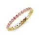4 - Arria 2.00 mm Pink Sapphire Eternity Band 