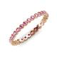 4 - Arria 2.00 mm Pink Sapphire Eternity Band 