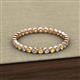 3 - Arria 2.00 mm Yellow Sapphire and Diamond Eternity Band 