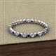 3 - Arria 2.00 mm Blue Sapphire and Diamond Eternity Band 