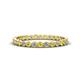 1 - Arria 2.00 mm Yellow Sapphire and Diamond Eternity Band 