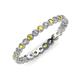 4 - Arria 2.00 mm Yellow Sapphire and Diamond Eternity Band 