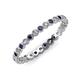 4 - Arria 2.00 mm Blue Sapphire and Diamond Eternity Band 
