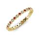 4 - Arria 2.00 mm Ruby and Diamond Eternity Band 