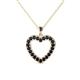 1 - Naomi Blue Sapphire Heart Pendant 