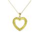 1 - Naomi Yellow Sapphire Heart Pendant 
