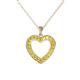 1 - Naomi Yellow Sapphire Heart Pendant 