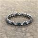 2 - Arria 2.40 mm Blue and White Diamond Eternity Band 
