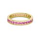3 - Celina 2.40 mm Round Pink Sapphire Eternity Band 