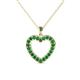 1 - Naomi Emerald Heart Pendant 