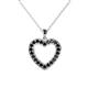 1 - Naomi Black Diamond Heart Pendant 