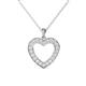 1 - Naomi White Sapphire Heart Pendant 