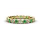 1 - Arria 2.70 mm Emerald and Diamond Eternity Band 