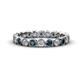 1 - Arria 2.70 mm Blue and White Diamond Eternity Band 