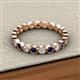 2 - Arria 2.70 mm Blue Sapphire and Diamond Eternity Band 