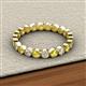 2 - Arria 2.70 mm Yellow Sapphire and Diamond Eternity Band 