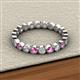 2 - Arria 2.70 mm Pink Sapphire and Diamond Eternity Band 