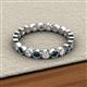2 - Arria 2.70 mm Blue and White Diamond Eternity Band 