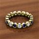 2 - Arria 3.00 mm Blue Sapphire and Diamond Eternity Band 