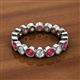 2 - Arria 3.00 mm Ruby and Diamond Eternity Band 