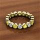 2 - Arria 3.00 mm Yellow Sapphire and Diamond Eternity Band 