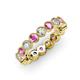 3 - Arria 3.00 mm Pink Sapphire and Diamond Eternity Band 