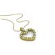 1 - Zylah Green Garnet and Diamond Heart Pendant 
