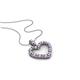 1 - Zylah Amethyst and Diamond Heart Pendant 
