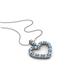 1 - Zylah Blue Topaz and Diamond Heart Pendant 
