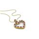 1 - Zylah Red Garnet and Diamond Heart Pendant 