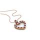 1 - Zylah Red Garnet and Diamond Heart Pendant 