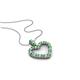 1 - Zylah Emerald and Diamond Heart Pendant 