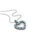 1 - Zylah London Blue Topaz and Diamond Heart Pendant 