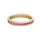 3 - Celina 2.00 mm Round Pink Sapphire Eternity Band 