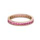 3 - Celina 2.00 mm Round Pink Sapphire Eternity Band 