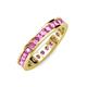 4 - Celina 2.70 mm Round Pink Sapphire Eternity Band 