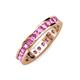 4 - Celina 2.70 mm Round Pink Sapphire Eternity Band 