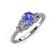 4 - Katelle Desire Tanzanite and Diamond Engagement Ring 